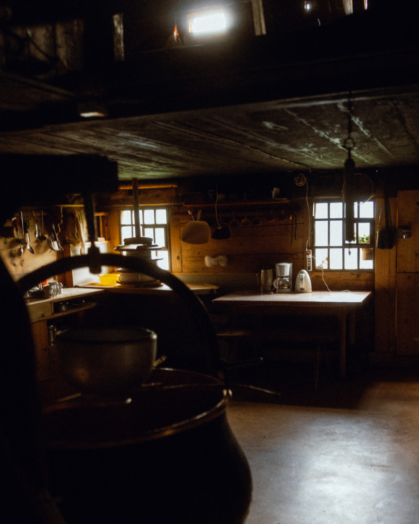 Käseküche auf der Alp